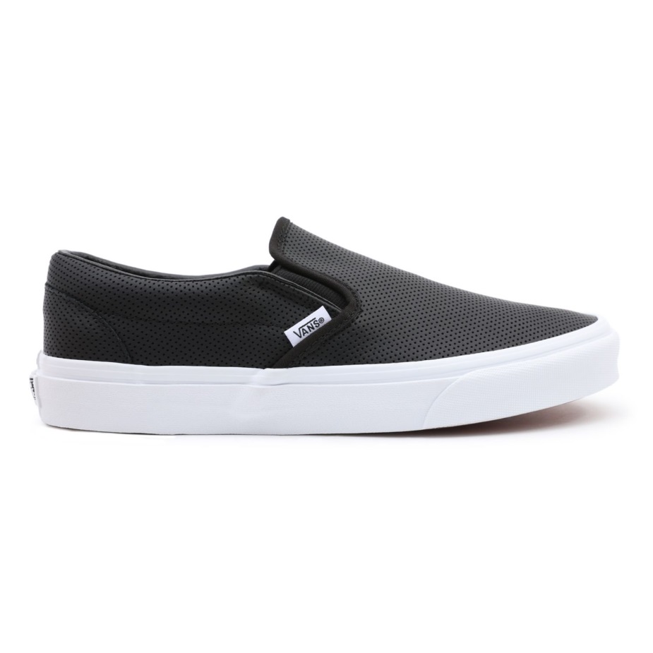 Vans Perf δερμάτινα κλασικά Slip-on παπούτσια μαύρα