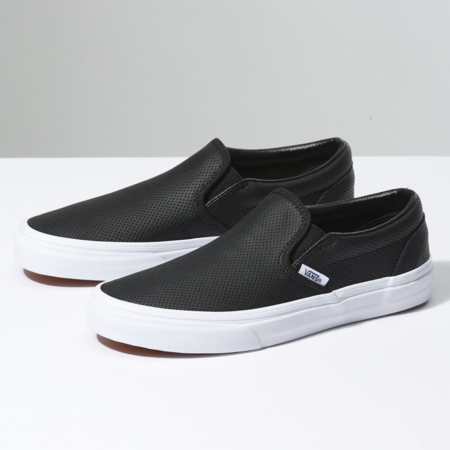 Vans Perf δερμάτινο Slip-on μαύρο
