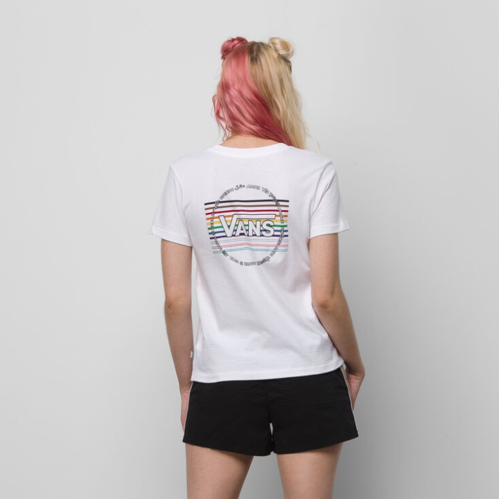 Vans Pride 22 Crew T-shirt λευκό