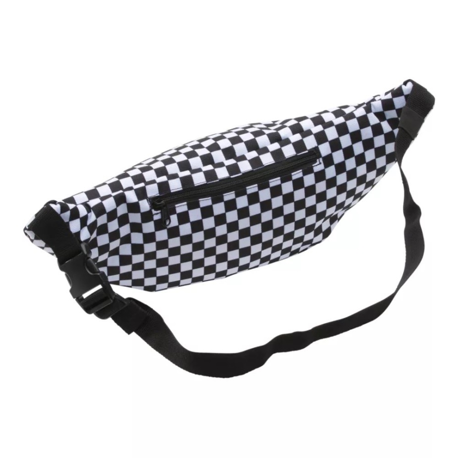 Vans Ranger Fanny Pack/τσάντα ζώνης 4l μαύρο-άσπρο σκακιέρα