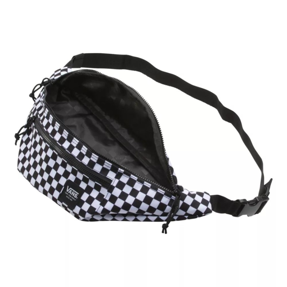 Vans Ranger Fanny Pack/τσάντα ζώνης 4l μαύρο-άσπρο σκακιέρα