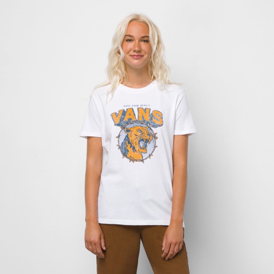 Vans Rawr Cat Bff Tee λευκό