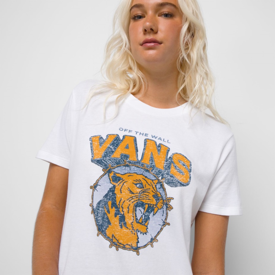 Vans Rawr Cat Bff Tee λευκό