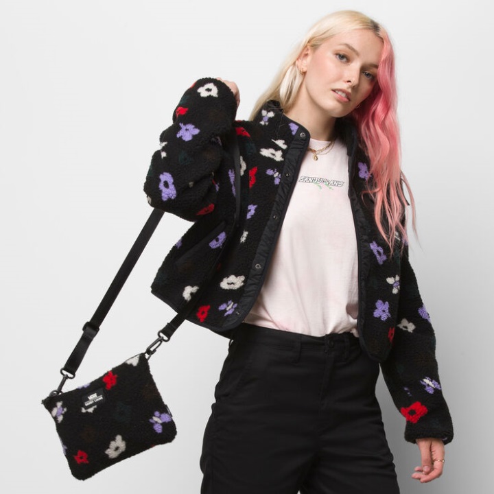 Vans Sandy Liang Sherpa Cross Body μαύρο