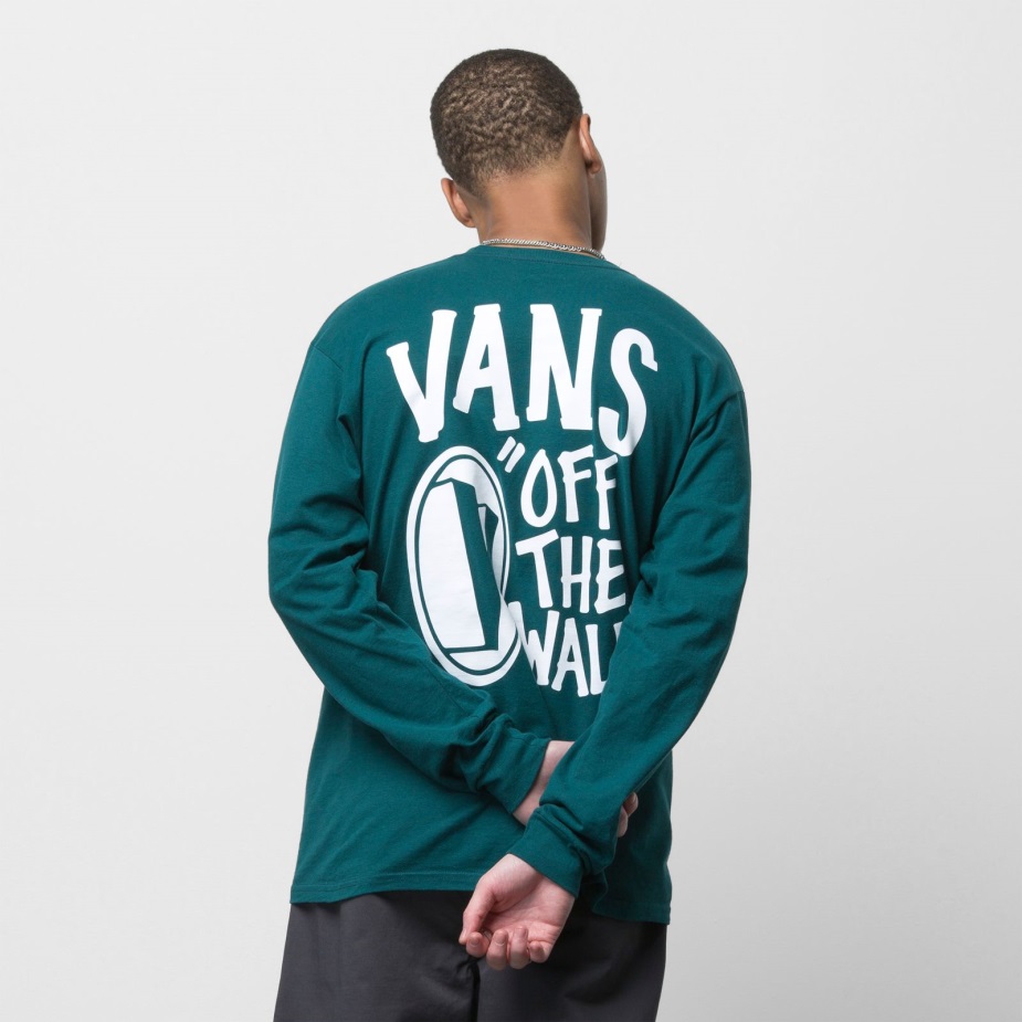 Vans Shadow V μακρυμάνικη μπλούζα βαθύ γαλαζοπράσινο