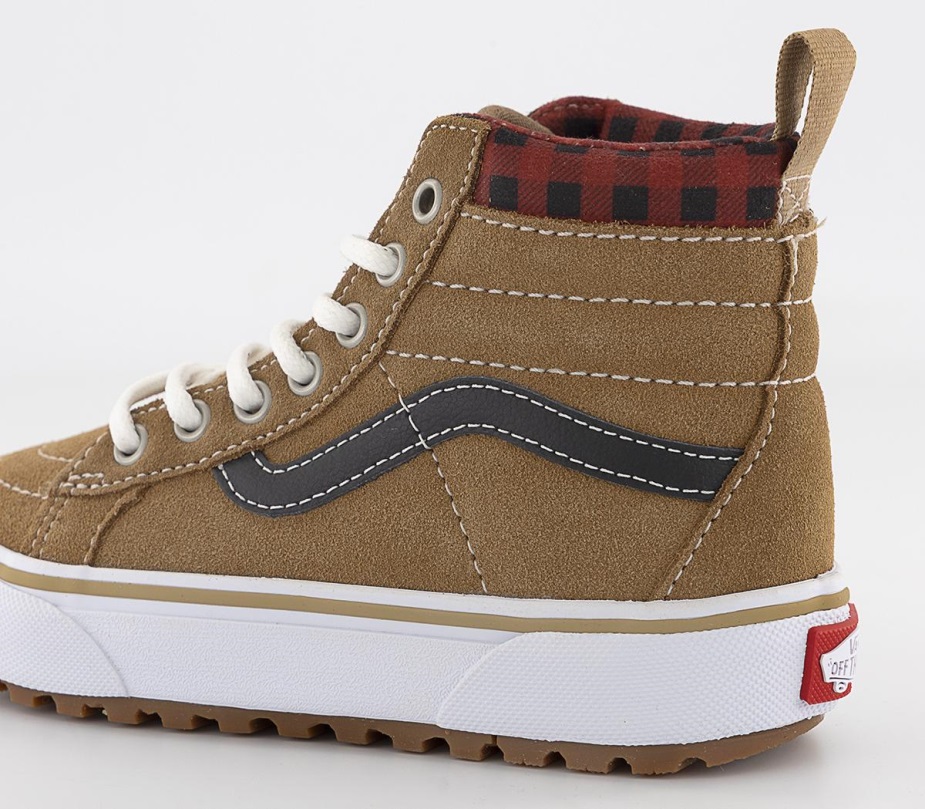 Vans Sk8 Hi Kids Trainers καρό καφέ μαύρο