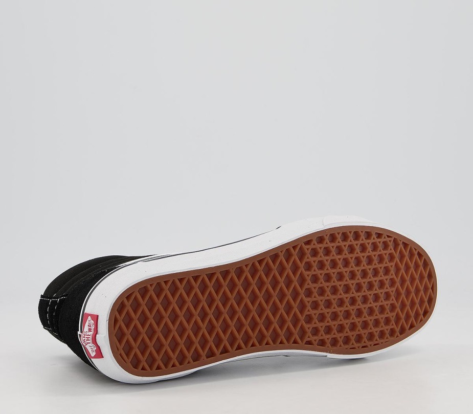 Vans Sk8 Hi Trainers μαύρο λευκό καμβά