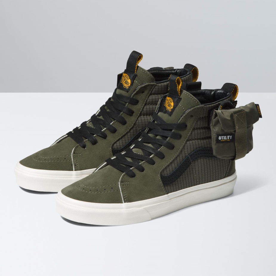 Vans Sk8-hi Cmmnty τακτικής χρησιμότητας σταφυλόφυλλο