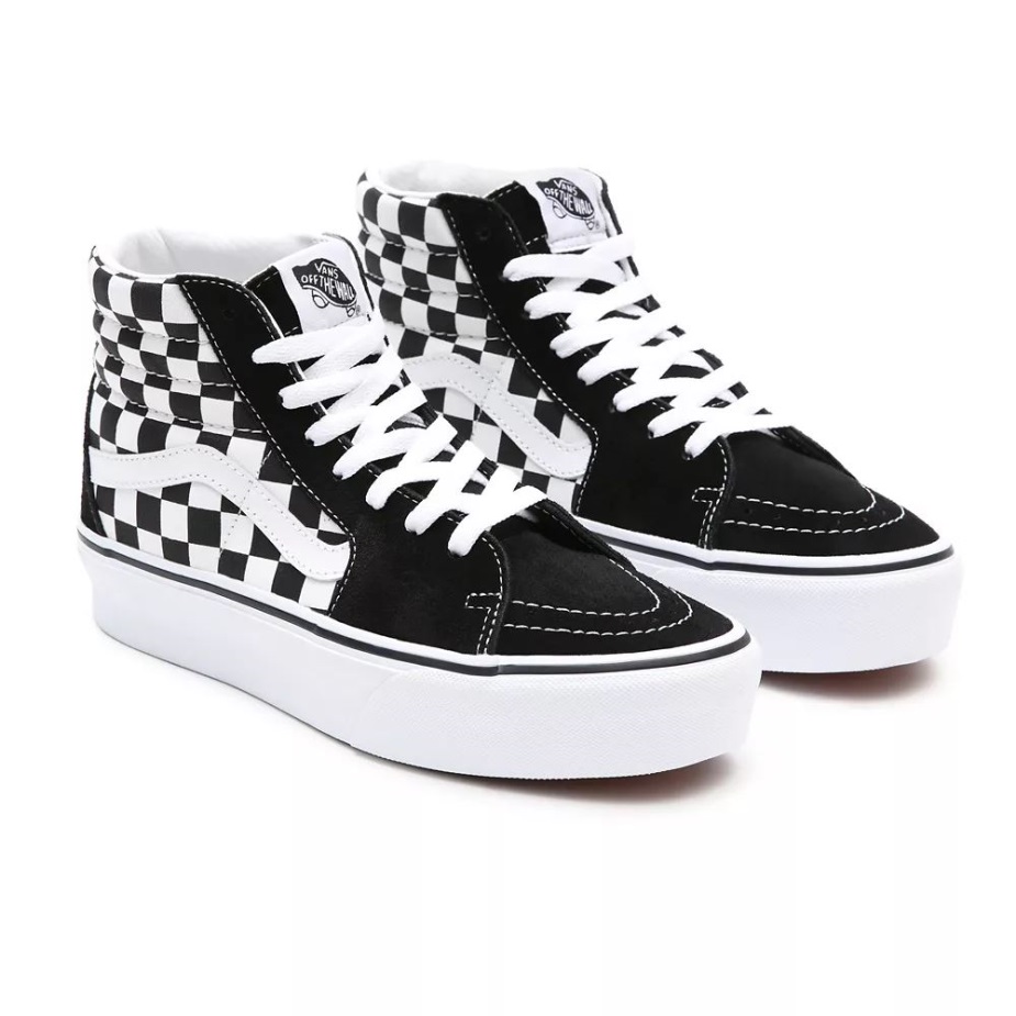 Vans Sk8-hi Platform 20 παπούτσια μαύρο-άσπρο