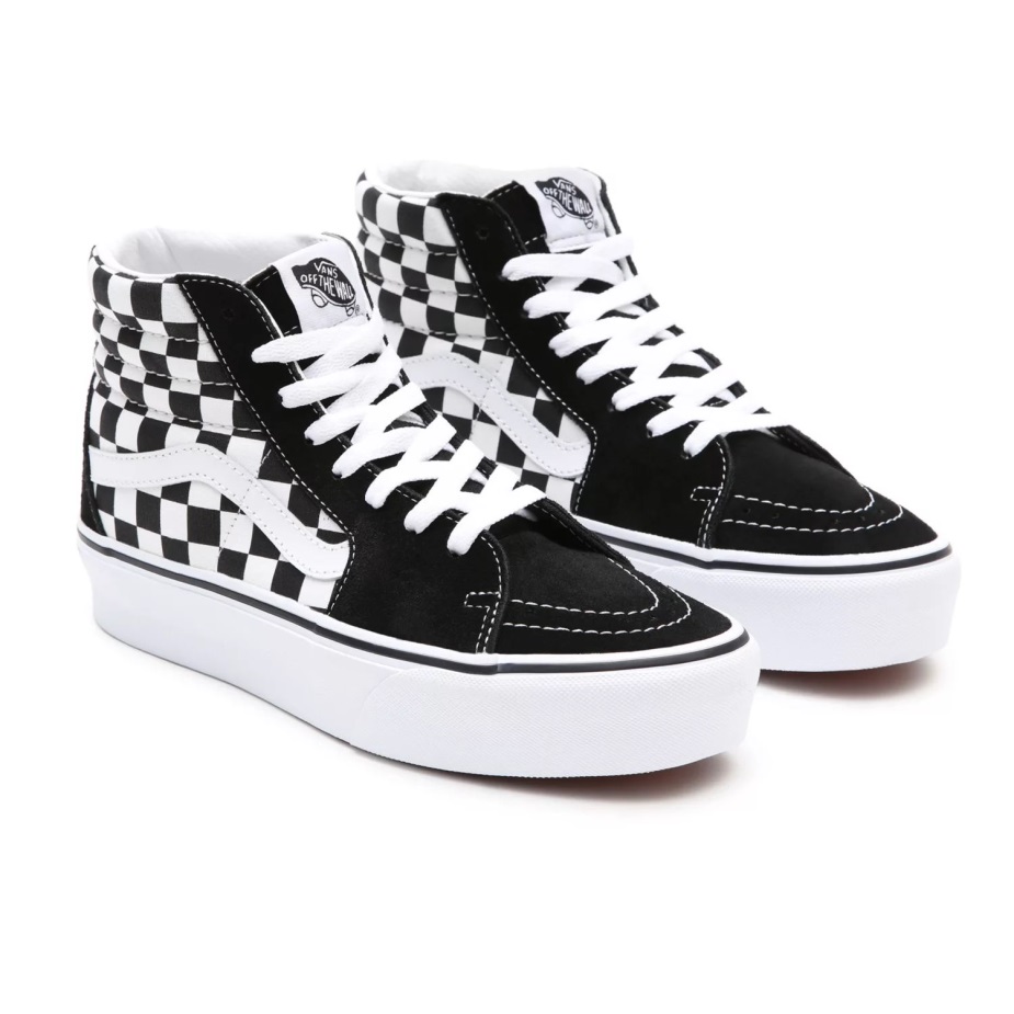 Vans Sk8-hi Platform 20 παπούτσια μαύρο-άσπρο