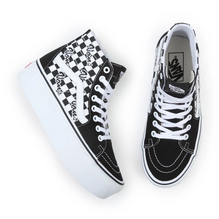 Vans Sk8-hi κωνικά παπούτσια στοίβας μαύρα