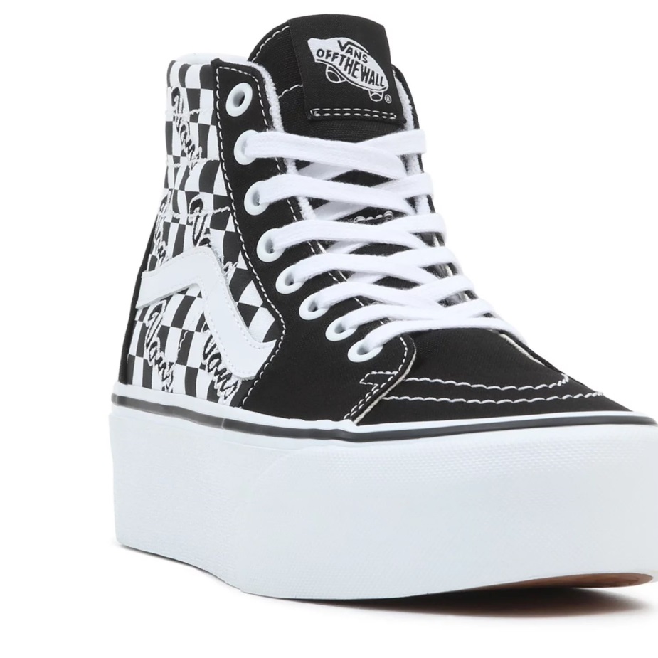 Vans Sk8-hi κωνικά παπούτσια στοίβας μαύρα