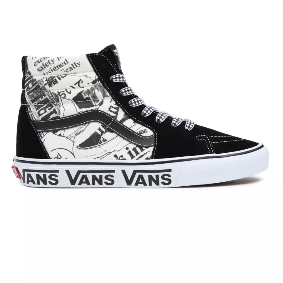 Vans Sk8-hi παπούτσια μαύρο-άσπρο