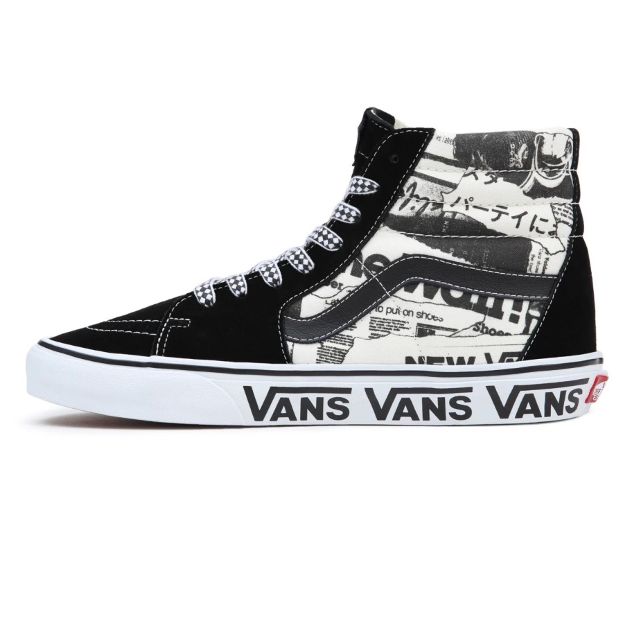 Vans Sk8-hi παπούτσια μαύρο-άσπρο