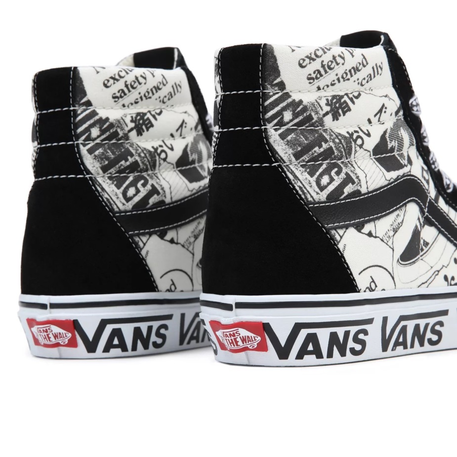Vans Sk8-hi παπούτσια μαύρο-άσπρο
