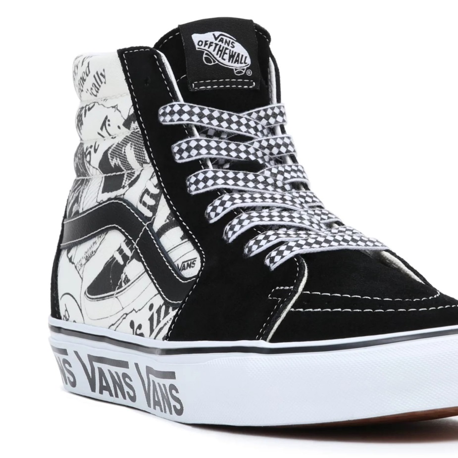 Vans Sk8-hi παπούτσια μαύρο-άσπρο