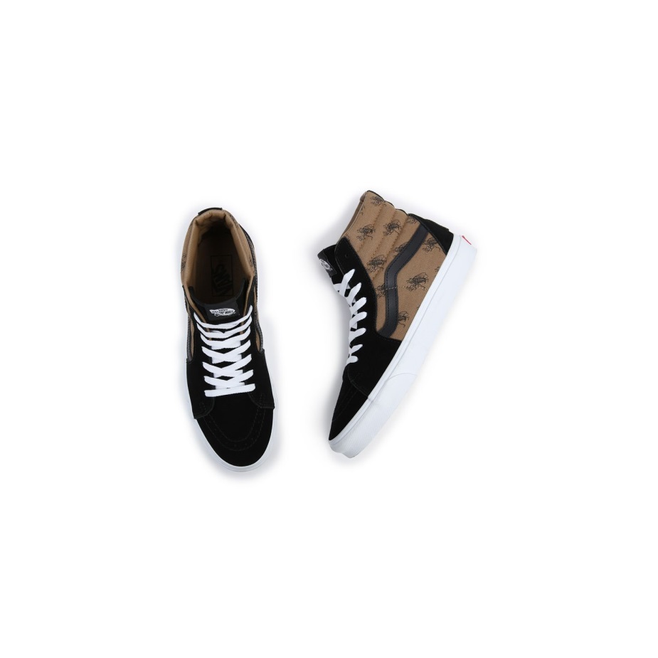 Vans Sk8-hi παπούτσια μαύρο-καφέ