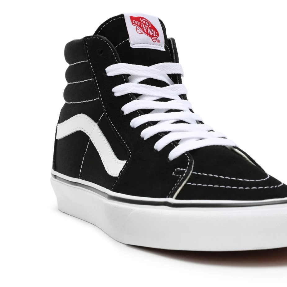 Vans Sk8-hi παπούτσια με φαρδιά εφαρμογή μαύρα