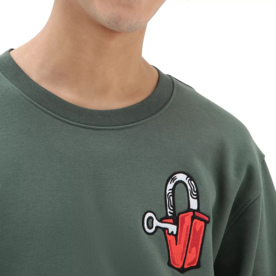 Vans Skate Classics πλήρωμα πουλόβερ πράσινο