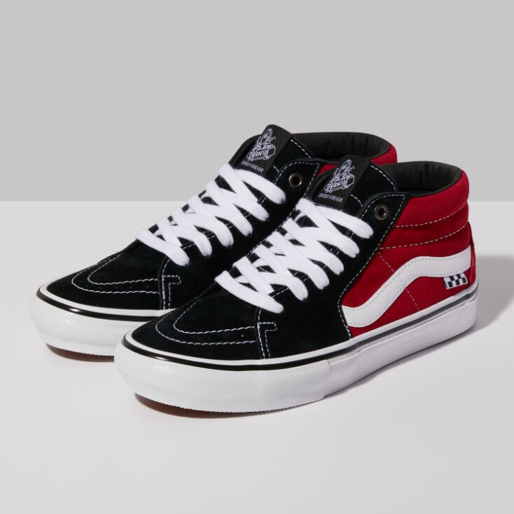 Vans Skate Grosso μεσαίο μαύρο-κόκκινο