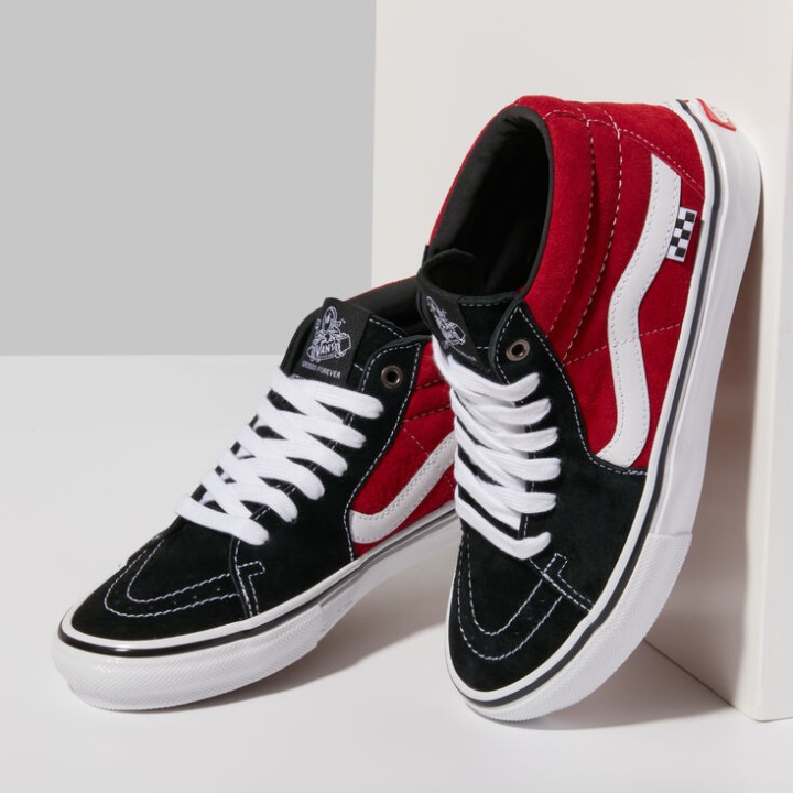 Vans Skate Grosso μεσαίο μαύρο-κόκκινο