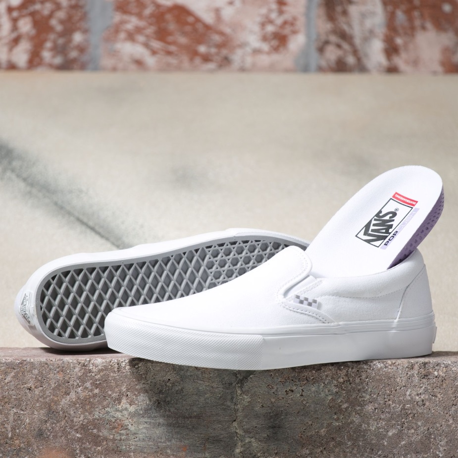 Vans Skate Slip-on αληθινό λευκό