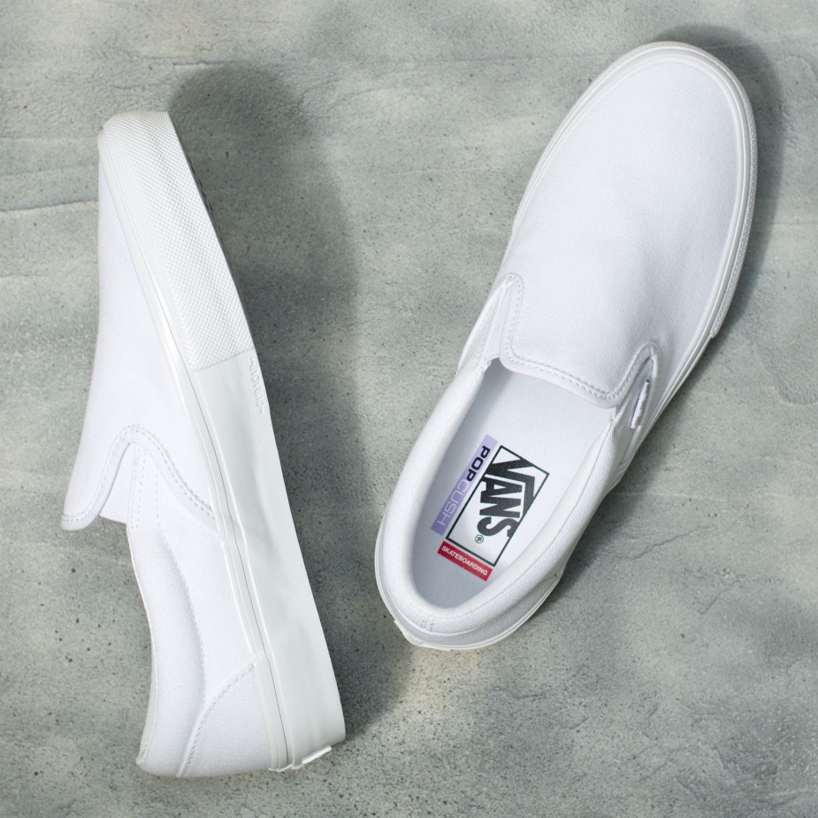 Vans Skate Slip-on αληθινό λευκό