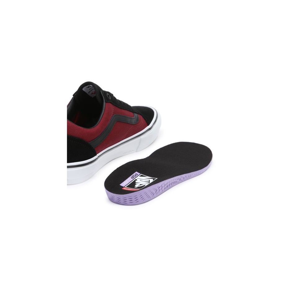 Vans Skate παλιά παπούτσια Skool μαύρο-κόκκινο