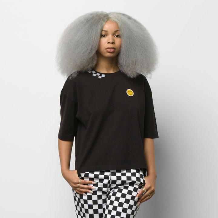 Vans Smilez Top μαύρο