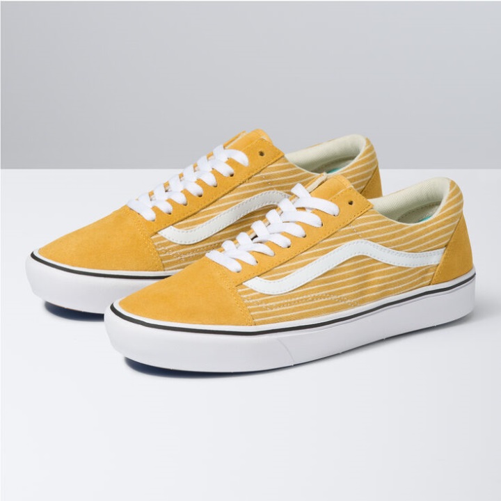 Vans Stripe Comfycush παλιό Skool χρυσή λάμψη-αληθινό λευκό