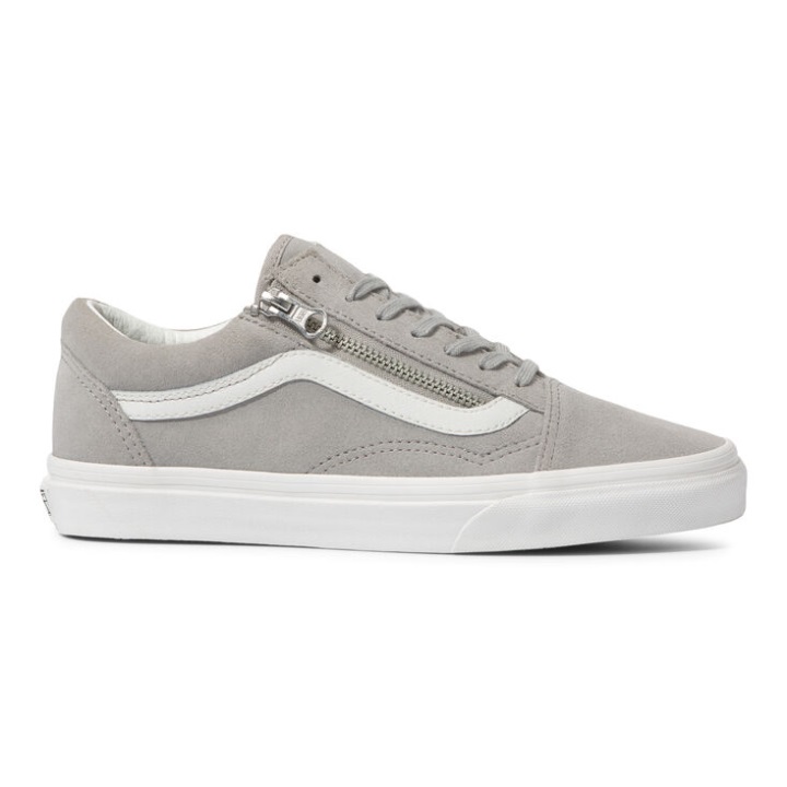 Vans Suede Old Skool Zip Drizzle-blanc De Blanc