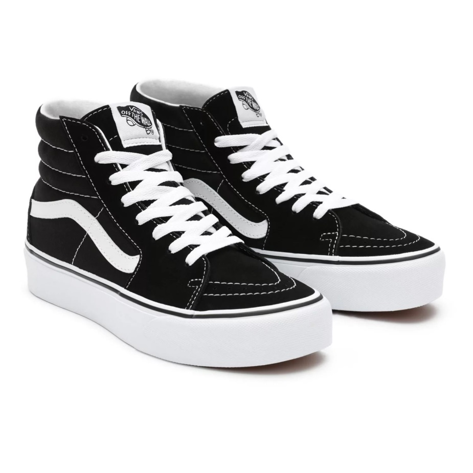 Vans Suede Sk8-hi Platform 20 παπούτσια μαύρα
