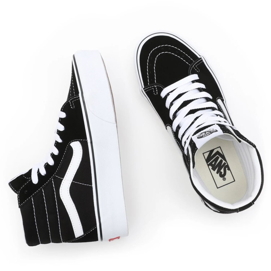 Vans Suede Sk8-hi Platform 20 παπούτσια μαύρα