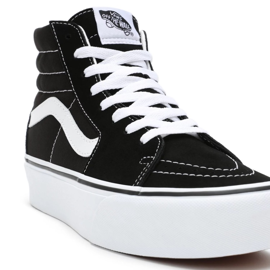 Vans Suede Sk8-hi Platform 20 παπούτσια μαύρα