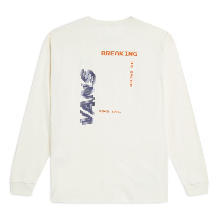 Vans Survival μακρυμάνικο μπλουζάκι αντίκα λευκό