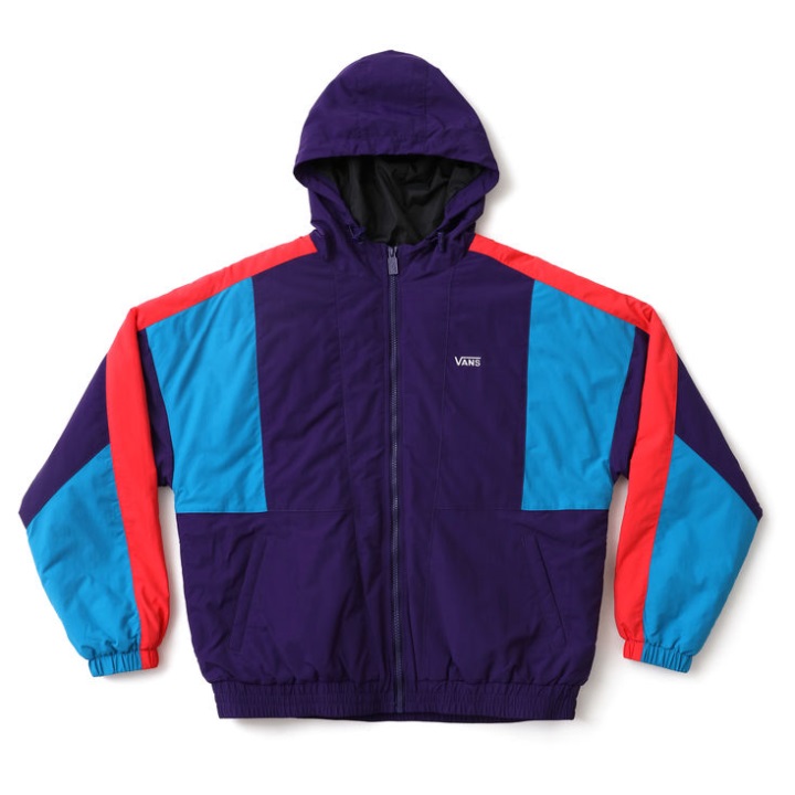 Vans Tape Off ρετρό μπουφάν αλεξίπτωτο μωβ