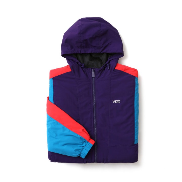 Vans Tape Off ρετρό μπουφάν αλεξίπτωτο μωβ