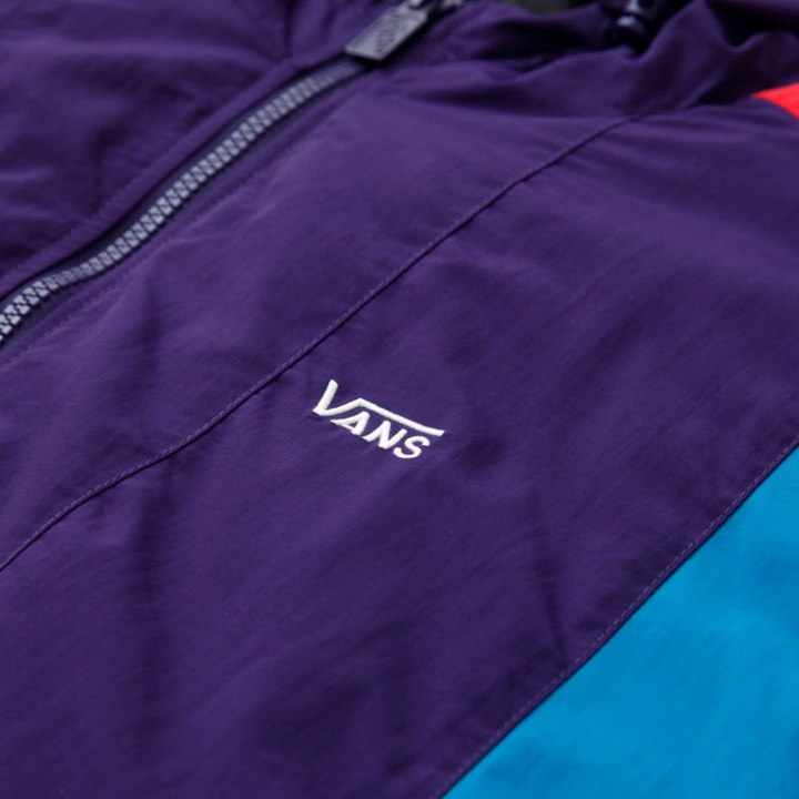 Vans Tape Off ρετρό μπουφάν αλεξίπτωτο μωβ