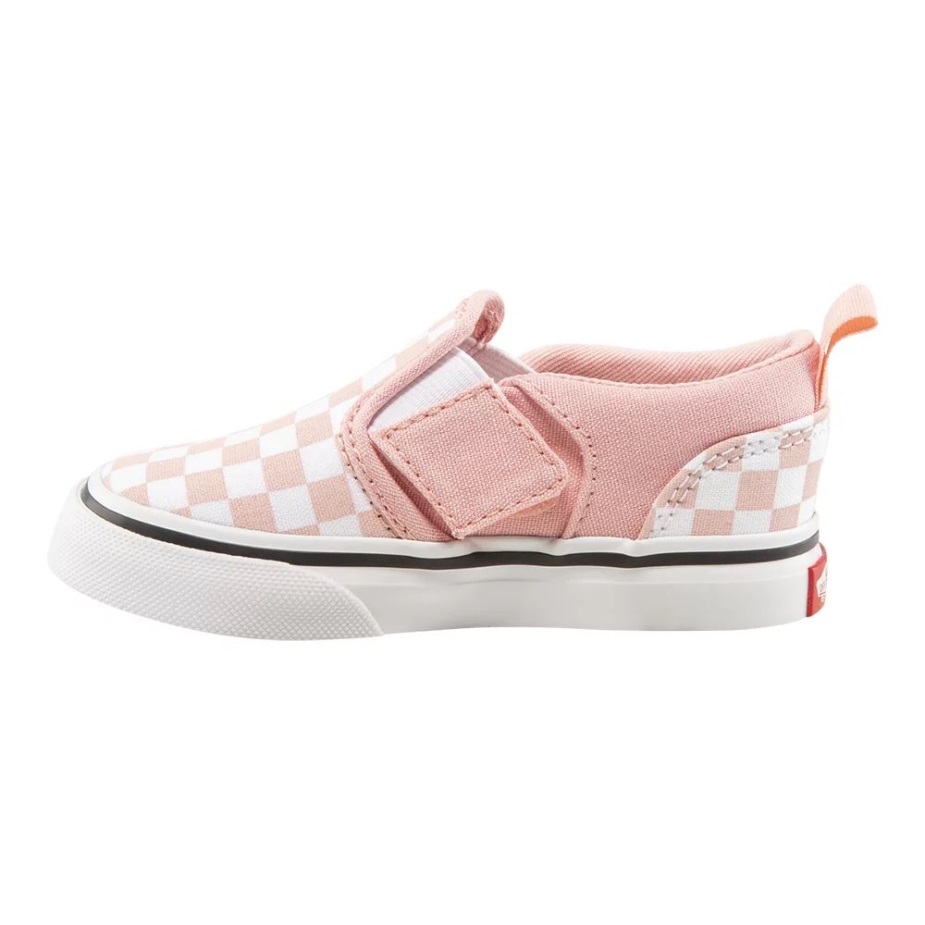 Vans Toddler Girls\ Asher V Skate παπούτσια σε σκόνη ροζ-λευκό