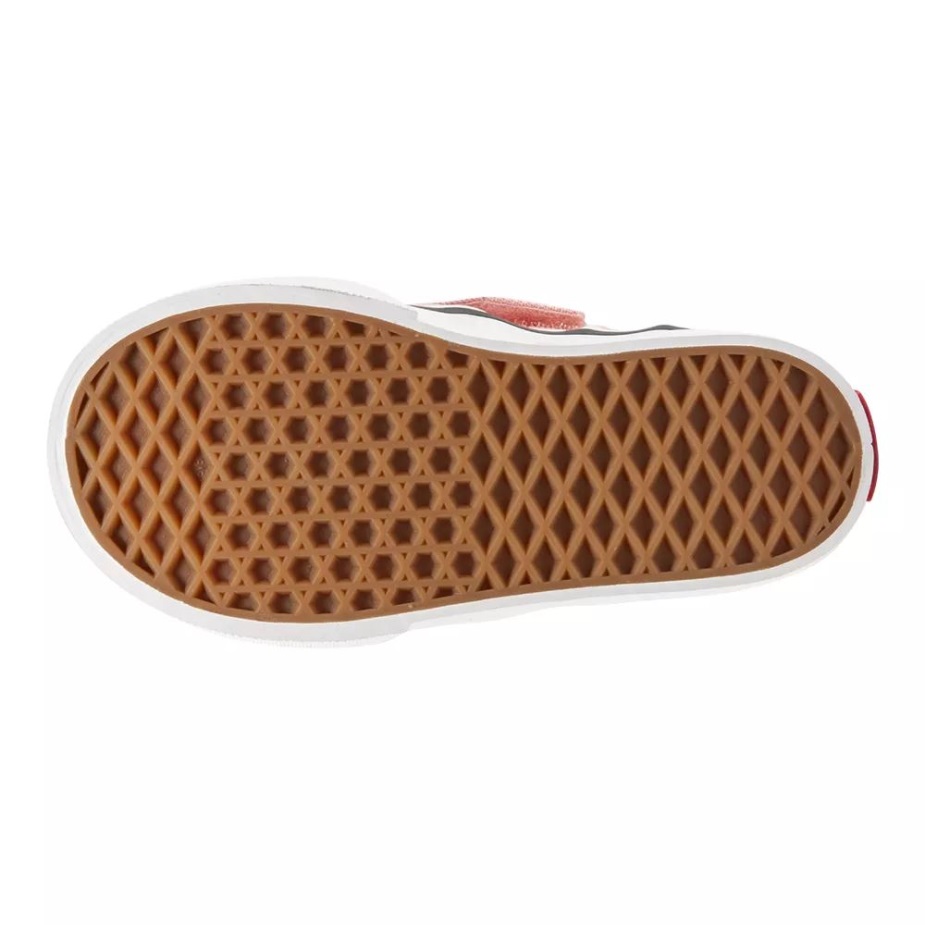 Vans Toddler Girls\ Asher V Skate παπούτσια σε σκόνη ροζ-λευκό