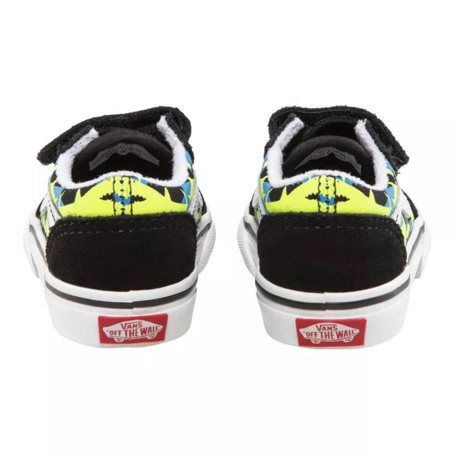 Vans Toddler\ Old Skool V Skate Shoes Black-safety κίτρινο