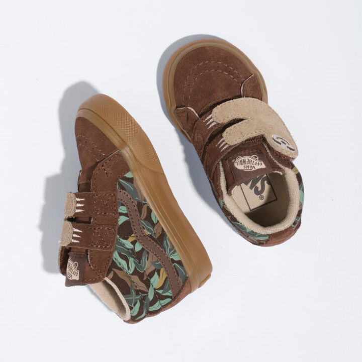 Vans Toddler Sk8-μεσαία επανέκδοση Potting χώμα-κλασική τσίχλα