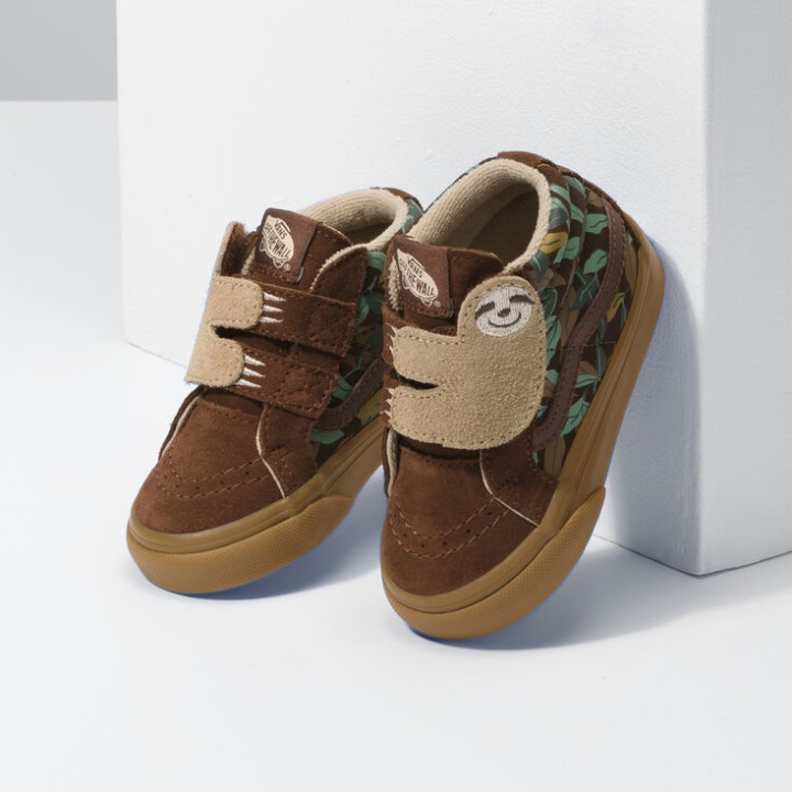 Vans Toddler Sk8-μεσαία επανέκδοση Potting χώμα-κλασική τσίχλα