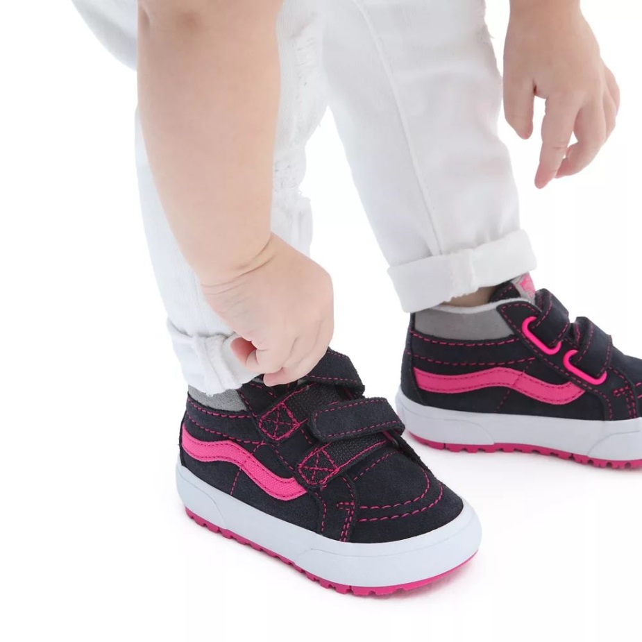 Vans Toddler Sk8-μεσαία επανέκδοση V Mte-1 παπούτσια (1-4 ετών) μαύρο-μοβ