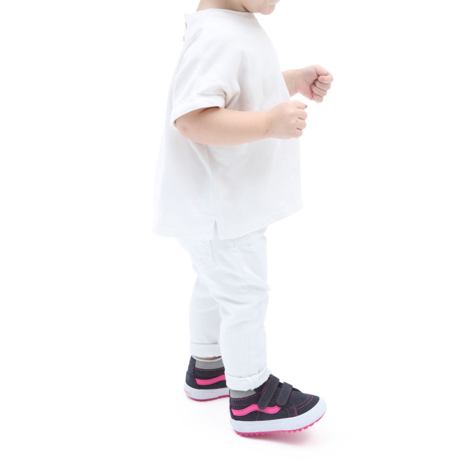 Vans Toddler Sk8-μεσαία επανέκδοση V Mte-1 παπούτσια (1-4 ετών) μαύρο-μοβ