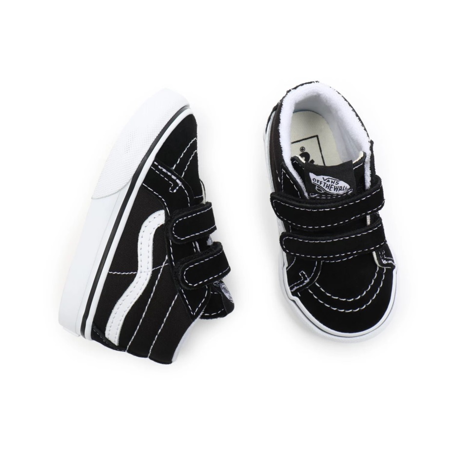 Vans Toddler Sk8-μεσαία επανέκδοση V παπούτσια (1-4 ετών) μαύρα