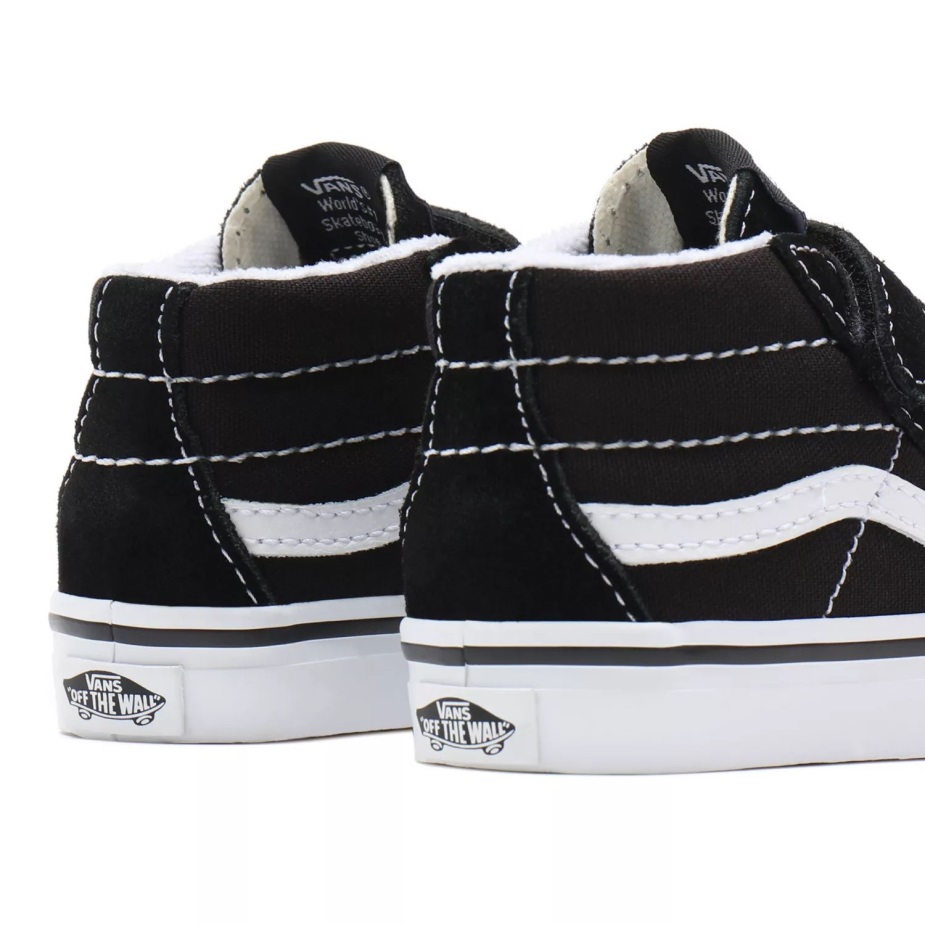 Vans Toddler Sk8-μεσαία επανέκδοση V παπούτσια (1-4 ετών) μαύρα