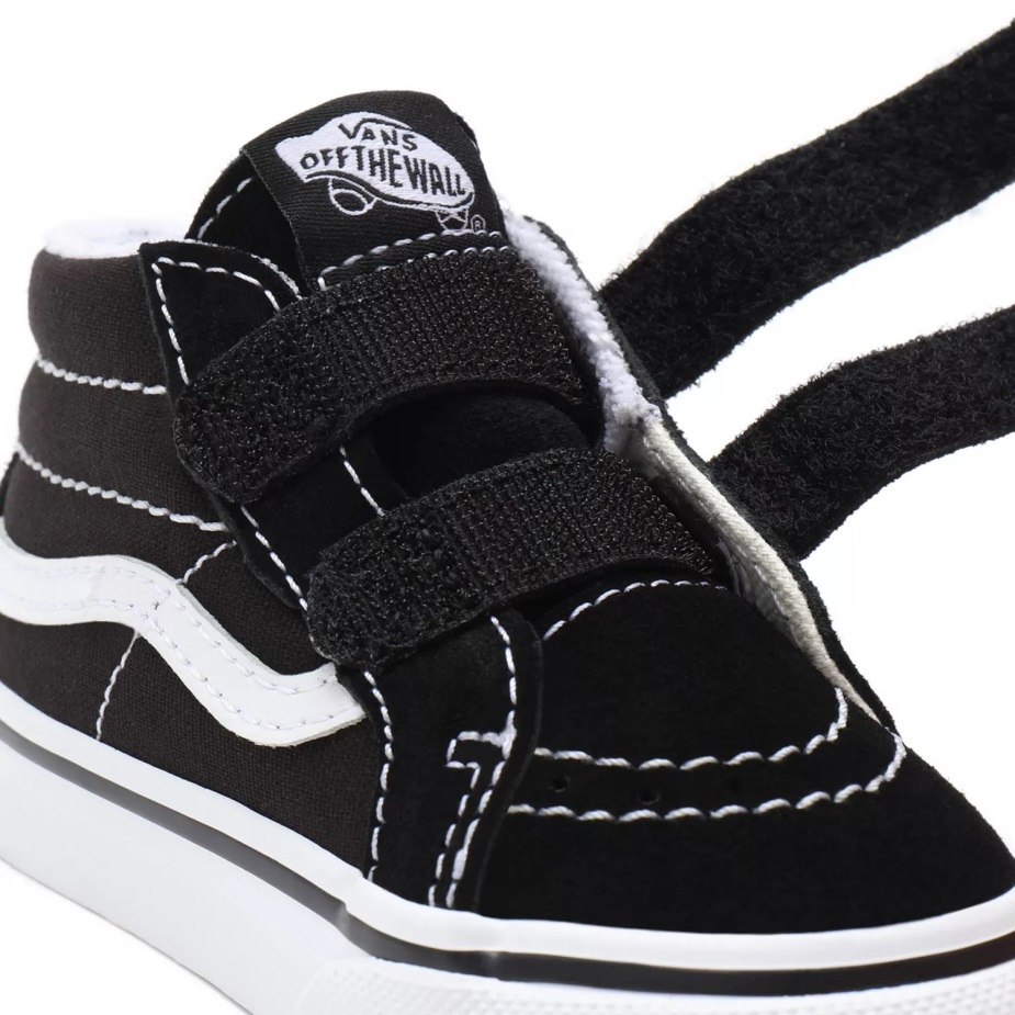 Vans Toddler Sk8-μεσαία επανέκδοση V παπούτσια (1-4 ετών) μαύρα