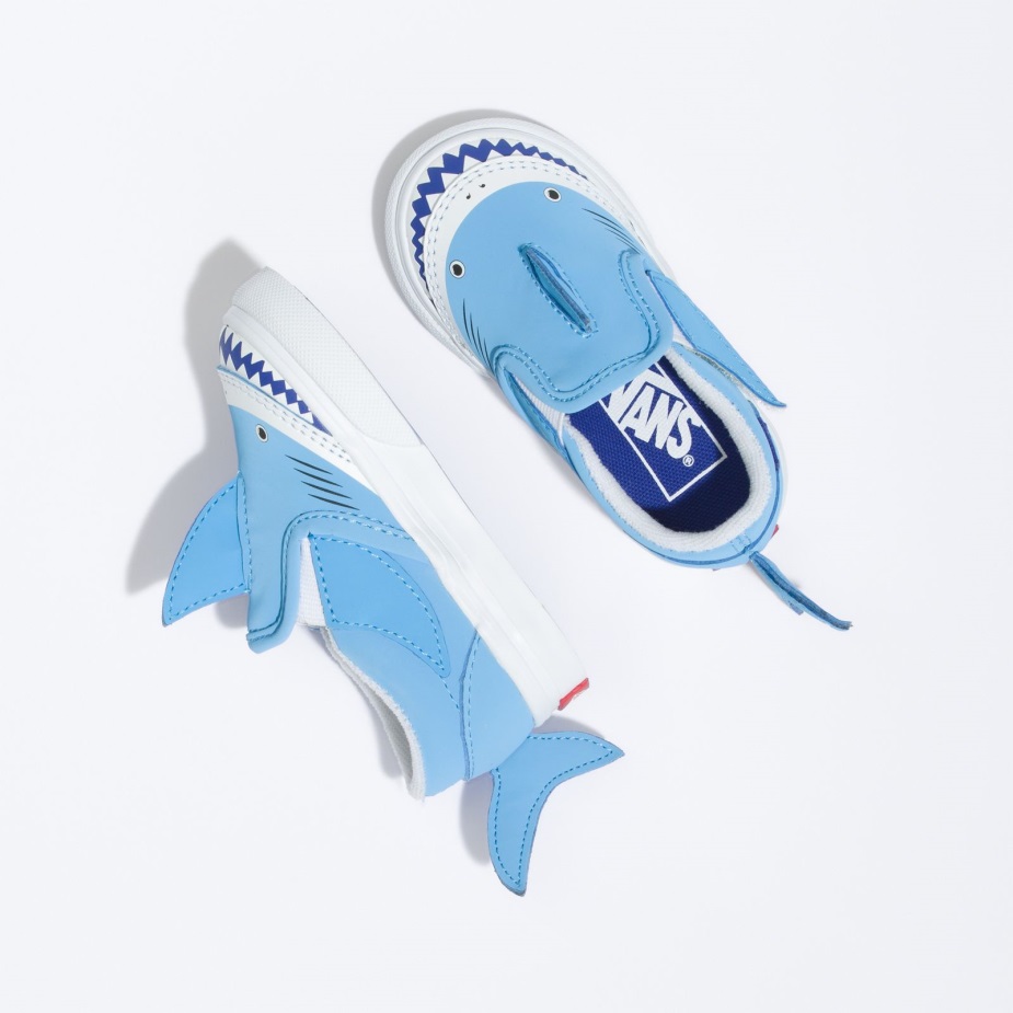 Vans Toddler Slip-on V Shark Blue-true White