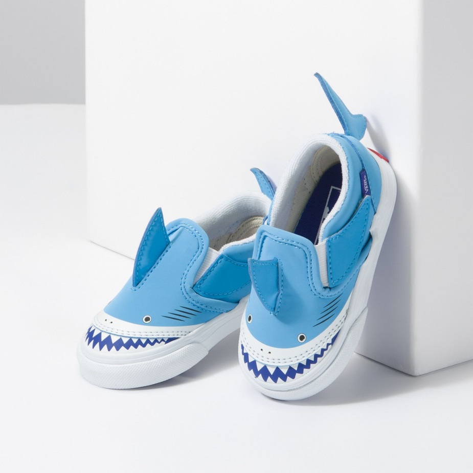 Vans Toddler Slip-on V Shark Blue-true White